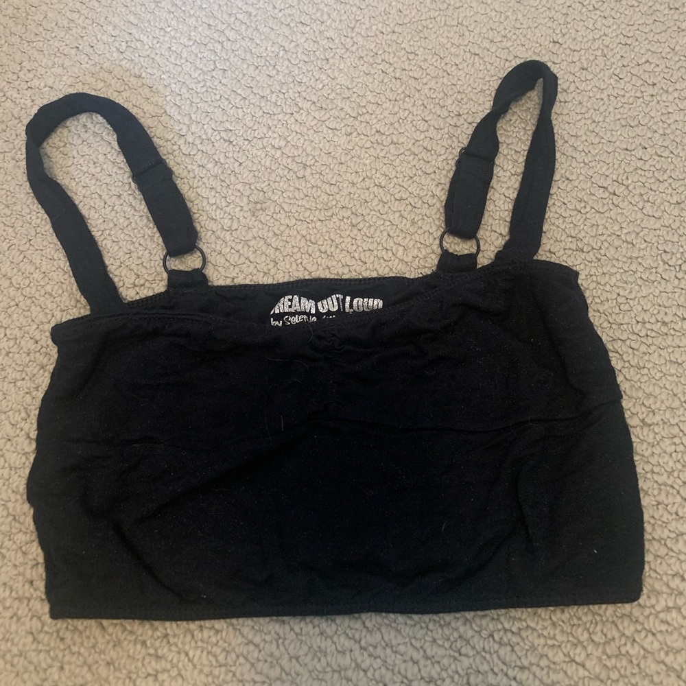 Dream Out Loud by Selena Black Crop Top